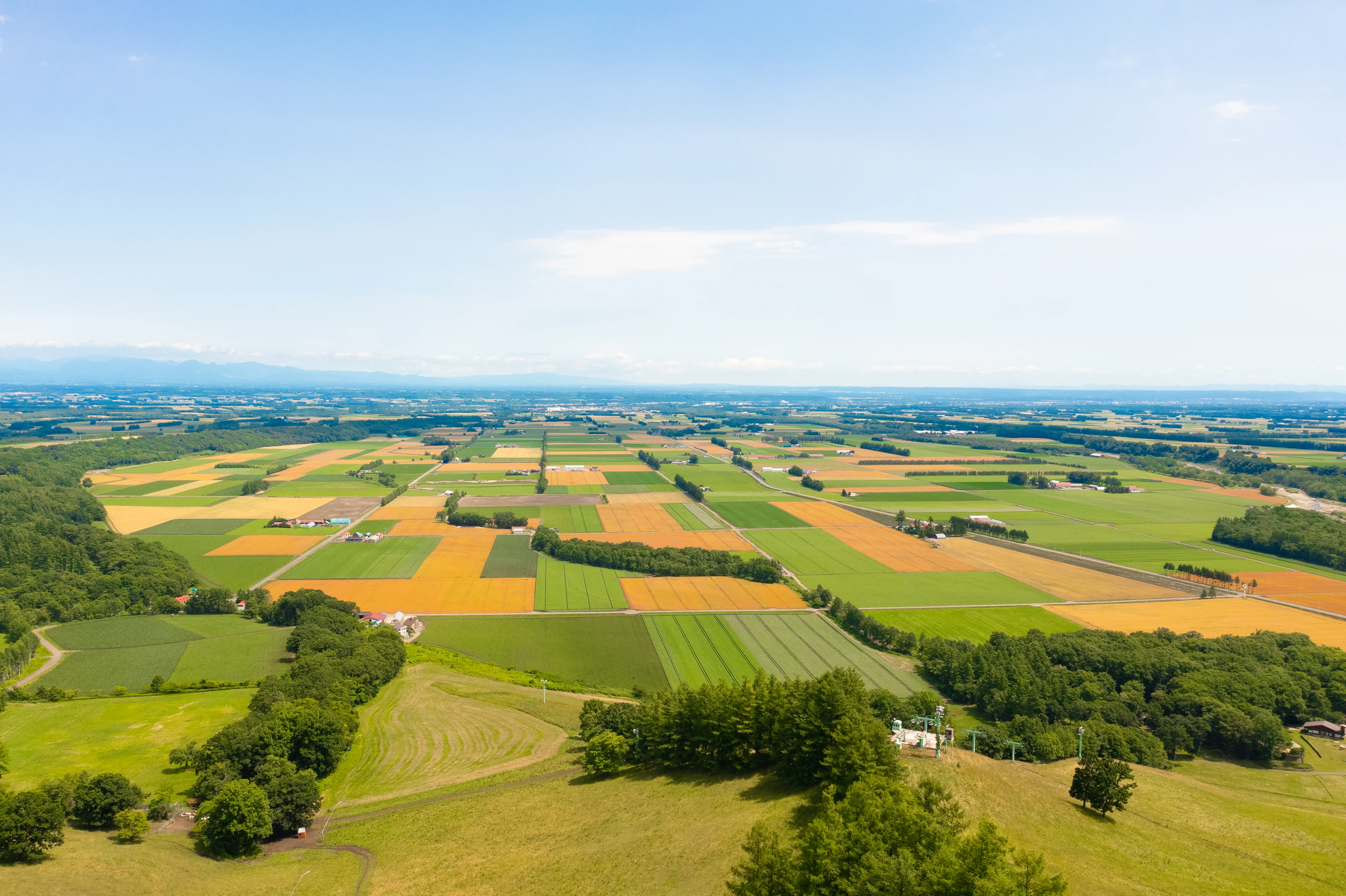 芽室町嵐山からの景色